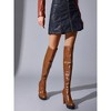 Perphy Women's Block Heels Over the Knee High Platform Boots - 2 of 4