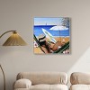 Art Remedy Relaxing Sunny Beach View Chic Coastal Wall Art Framed - 2 of 4