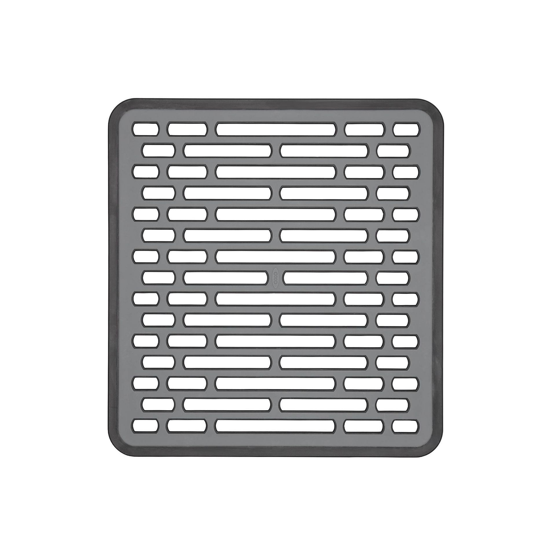 OXO Small Sink Mat: Gray Polypropylene Kitchen Sink Protector & Dish Drying Rack, Freestanding, Hand Wash, 12.25" x 11.5"