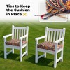 Peace Nest Solid Outdoor Patio Seat Cushion Set of 4 - 2 of 4