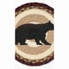 Earth Rugs Rustic Cabin Bear Printed Trivet – Round 10"x10" Eco Kitchen Accessory - 3 of 3