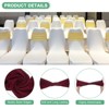 Unique Bargains Polyester Strong Stretchability Wedding Party Chair Sashes 100 Pcs - 2 of 4