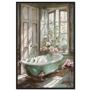 Art Remedy Spring Bliss Bathroom Farmhouse Floral Art Framed - 1 of 4