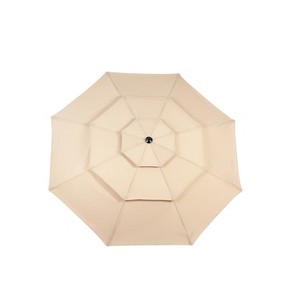 CAVINAS Pool Umbrellas Outdoor Double Sided Rectangular Beach Chair Umbrella for Garden (Base Sold Separately) - 1 of 4