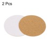 Unique Bargains Thickened Cork Self-Adhesive Round Coasters for Tableware - 3 of 4