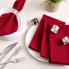 Design Imports Cotton Napkin Set/4, Garnet - 2 of 3
