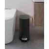 13 Gal (50L) and 2.6 Gal (10L) Metal Trash Can Combo Set, Rustproof Garbage Can with Lid, Step-on Trash Bin with Inner Bucket, Rear Handle - 3 of 4