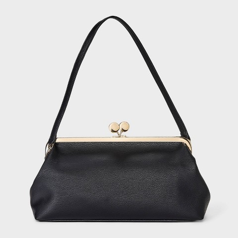 A New Day Kiss Lock Clutch Bag - A New Day™ Black