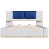 CAVINAS Queen Upholstered Bed with Panel,Sturdy Bed Frame with Anti-Collision Soft Rounded Corners,Platform Footboard Bed for Bedroom - 4 of 4
