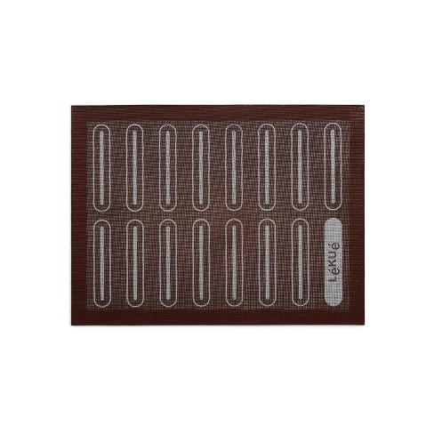 11.5x16.5 Silicone Baking Mat With Macaroon Guides Blue