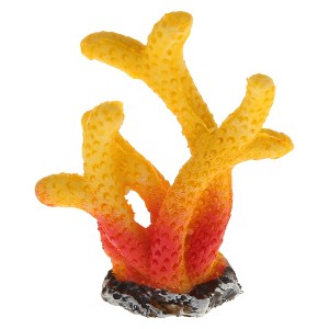 Unique Bargains Aquarium Decorations Reef Decor Mini Faux Coral 1.89"x2.28" - 1 of 4