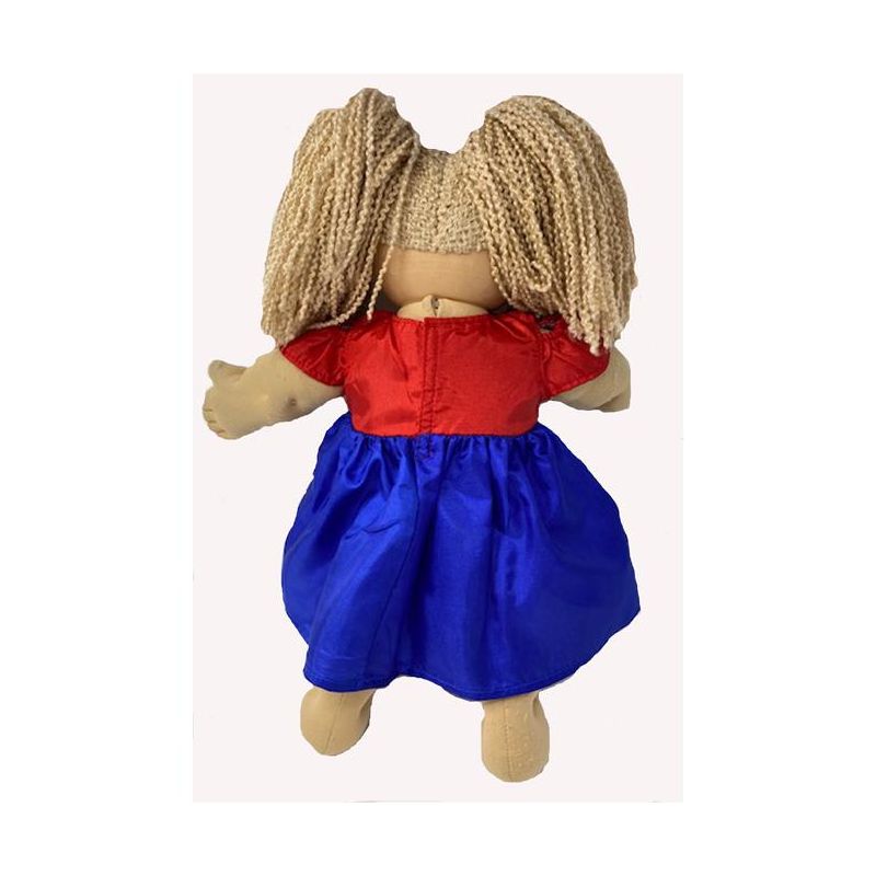 Doll Clothes Superstore Red and Blue dress Compatible with Cabbage Patch Kid Dolls, 4 of 5