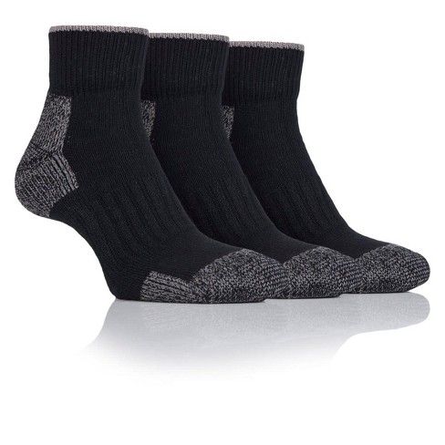 Men's Heavyweight Cushion Ankle Sock | Size Men's 7-12 - Black : Target