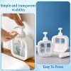 LunaLulinlk 3 PCS Bathroom Dispenser Bottles 2PCS 500ml White Soap Dispenser + 1 Soap Net, Detachable Refillable Bathroom Bottles - 4 of 4