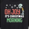 Women's - SpongeBob SquarePants - Oh Joy It's Christmas Morning Lightweight French Terry Wide Neck Long Sleeve Shirt - 2 of 4