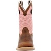 Kids Lil’ Rebel by Durango Big Kids’ Dark Chestnut Bubblegum Western Boot - 3 of 4