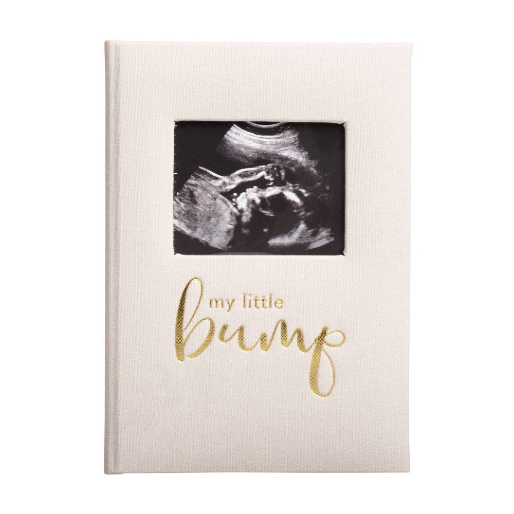 Photos - Notebook Pearhead Linen Pregnancy Journal - Ivory 