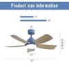 TOBILI 42 Inch Ceiling Fans with LED Light 22W and 5 ABS Fan Blades for Bedroom, Living Room, Dining Room, Office - 4 of 4