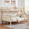AZL1 Life Concept Beds Twin Heavy Duty Support High Guardrail Durable Construction Space-Saving for Kids Room, Natural, 79.53"*58.66"*61.81" - 4 of 4