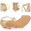 Perphy Women's Glitter CrissCross Buckle Strap Stiletto High Heels Sandals - 3 of 4