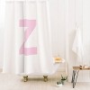 Deny Designs April Lane Art Block Monogram Shower Curtain - 2 of 3