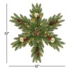 32 in. Glittery Gold FIONECA Fir Snowflake with LED Lights - 2 of 3