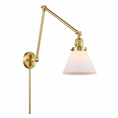 Cone - 1 Light Swing Arm Wall Sconce In Industrial Style-30 Inches Tall and 8 Inches Wide