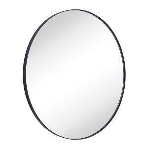 TEHOME Yolanta Circular Round Stainless Steel Framed Wall Mounted Bathroom Vanity Mirror - 1 of 4