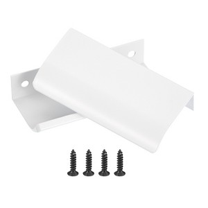 Unique Bargains Aluminum Modern Finger Edge Pull Cabinet Concealed Handles 10 Pcs - 1 of 4