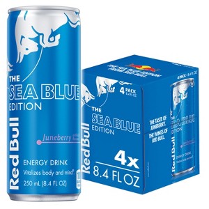 Red Bull Sea Blue Edition Energy Drink - 4pk/8.4 fl oz Cans - 1 of 4