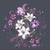 Women's Lost Gods Floral Moon Racerback Tank Top - 2 of 4