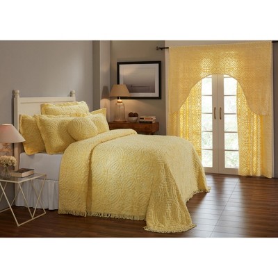 Wedding Ring Collection 100% Cotton Tufted Unique Luxurious Loop Design Bedspread - Better Trends