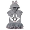 LOONEY TUNES Buggs Bunny Girls Cosplay T-Shirt Dress and Leggings Outfit Set Toddler - 3 of 4
