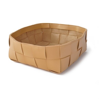 Large Faux Leather Basket - Bullseye's Playground™