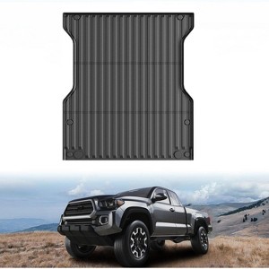 5ft Bed Mat for Toyota Tacoma 2024-2025 ¨C All-Weather TPE Truck Bed Liner & Cargo Mat, Black (1-Pack) - 1 of 4