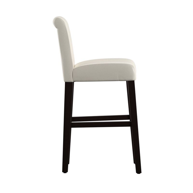 Set of 2 29&#34; Vermont Faux Leather Counter Height Barstool White - Inspire Q, 5 of 8