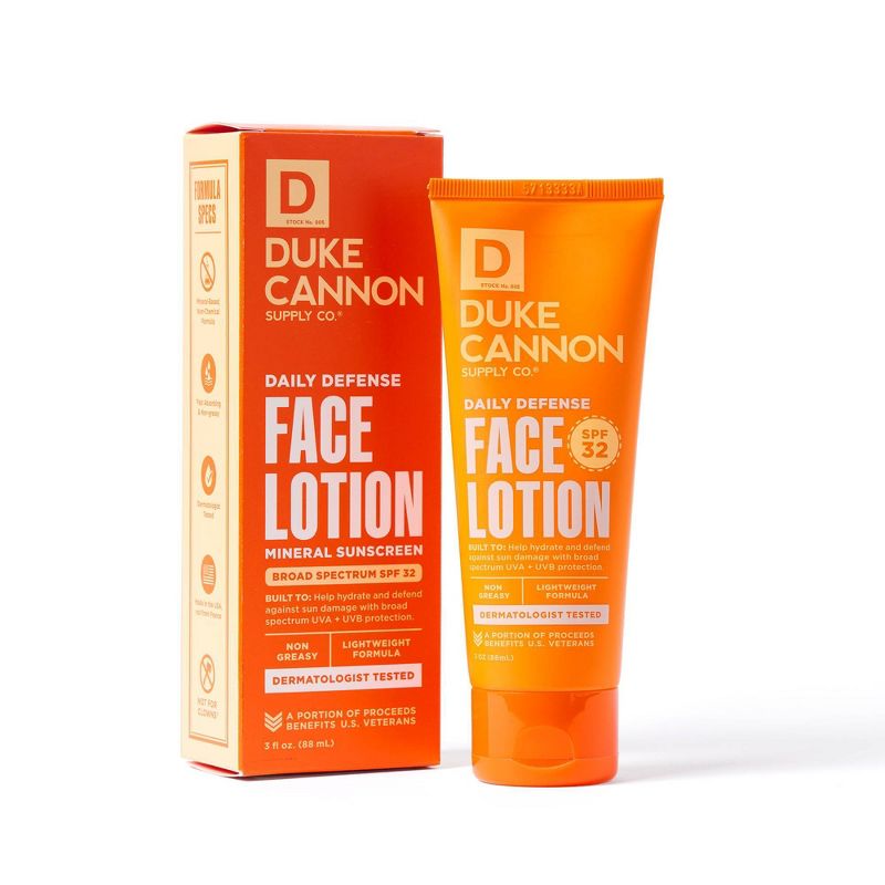 Duke Cannon Supply Co. Daily Defense Face Lotion - SPF 32 - 3 fl oz, 4 of 10