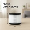 Nispira True HEPA Carbon Filter Replacement Compatible with Partu BS-03 HEPA Air Purifier, 1 Pack - 3 of 4