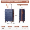 GustoWave 20 in Hardside Carry on Luggage with Spinner Wheels, Suitcase Hardshell Expandable, Lightweight Luggage with Tsa Lock - 2 of 4