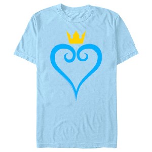Men's Kingdom Hearts 1 Blue Heart T-Shirt - 1 of 4
