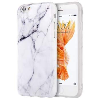 INSTEN TPU Marble Case compatible with Apple iPhone 6/6s, White