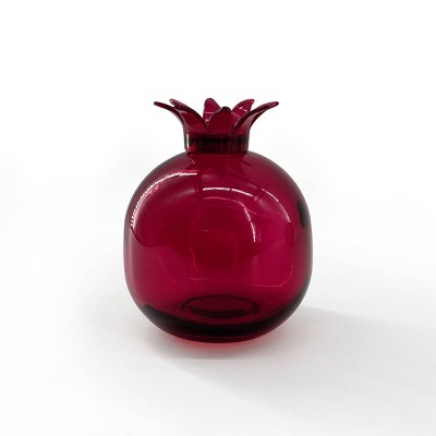 Novelty Glass Bud Vase Burgundy - Bullseye's Playground™