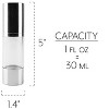 Cornucopia Brands 1oz Airless Pump Bottles, 6pk; Refillable Makeup Foundation Containers - 2 of 4