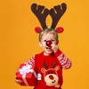 Juvale 12 Pack Christmas Reindeer Antlers Headband, Holiday Photo Booth Props for Adults and Kids - 2 of 4