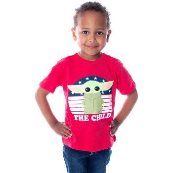 Star Wars Little Boys Yoda Character The Child Stars And Stripes T-Shirt Kids