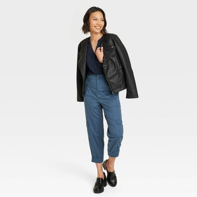 Women's Mid-Rise Casual Fit Cargo Pants - Knox Rose