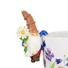 Home & Garden 4.25" Gnome Pot Sitters Planter Decoration Ganz  -  Outdoor Sculptures And Statues - 2 of 4