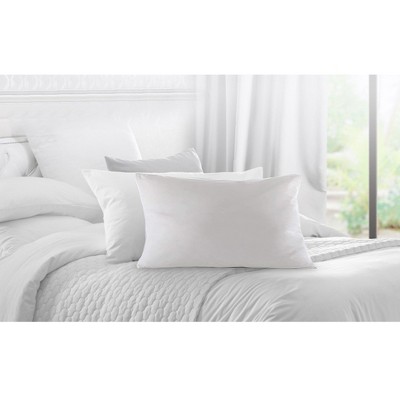16" x 16" White Cotton Feather Down Pillow Inserts - Set of 2