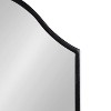 Kate and Laurel Gramera Arch Metal Functional Mirror, 20x30, Black - 3 of 4