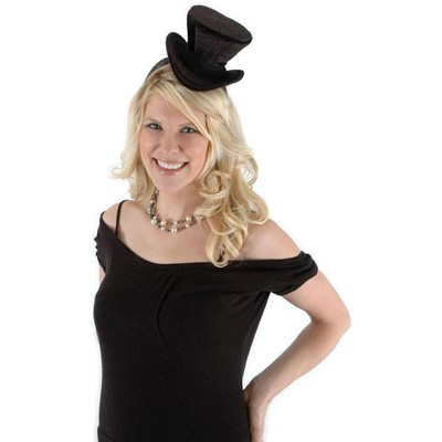 mini black top hat